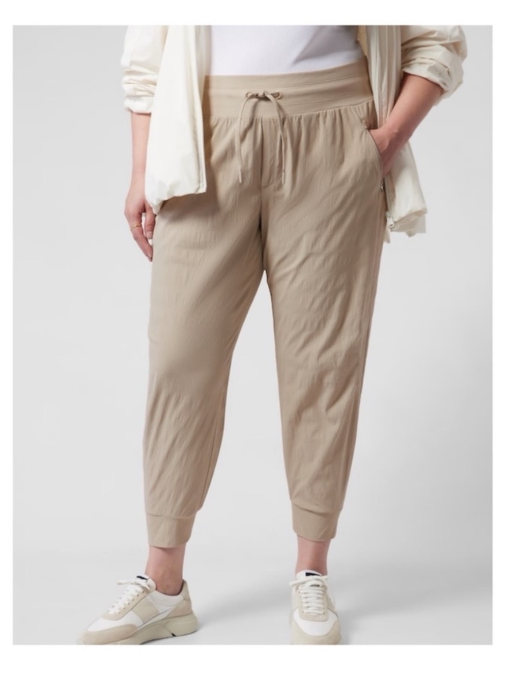 Athleta Trekkie North Jogger Ecru Sz 14